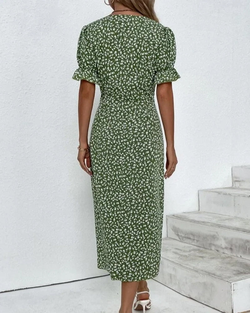 Skye | Women's Midi V-Neck Floral Print