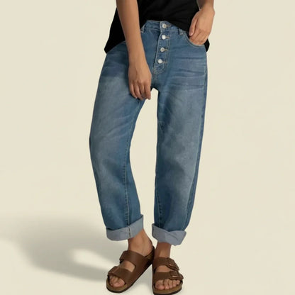 Jessica | Women's High-Waist Relaxed Summer Jeans