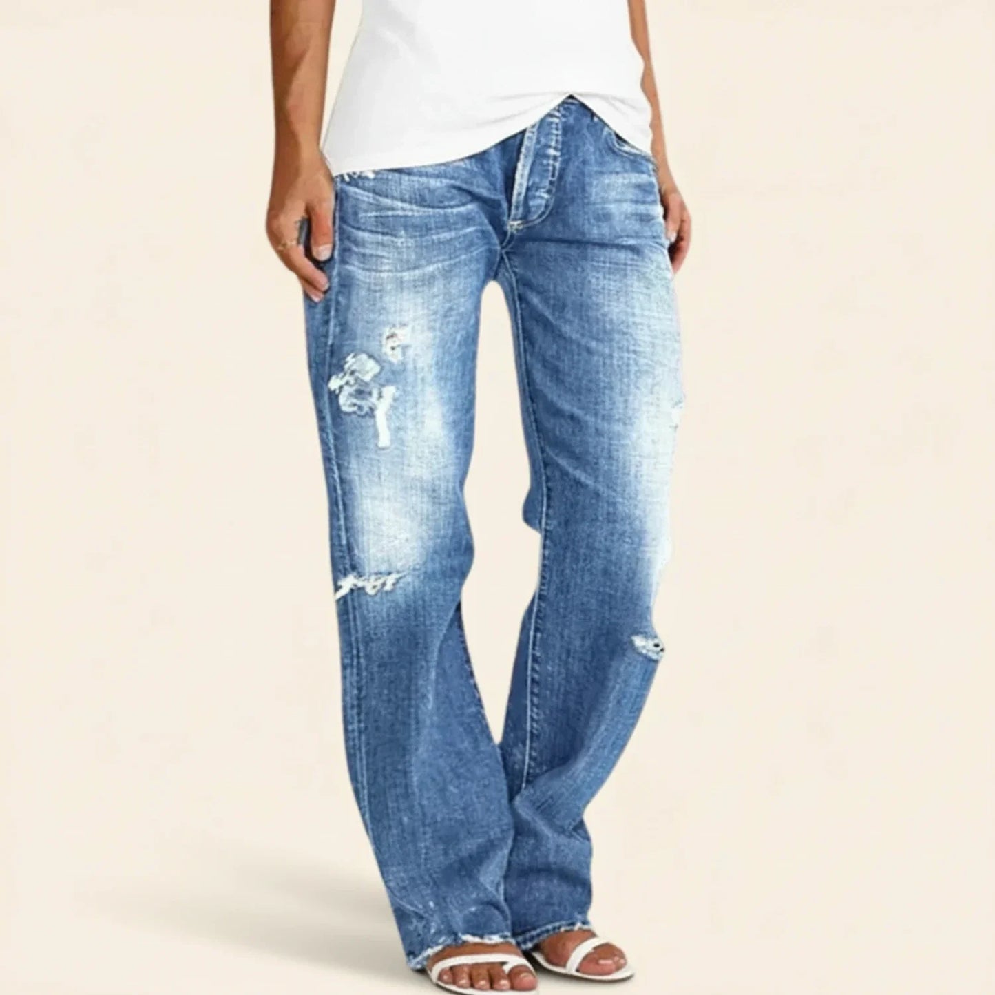 Jasmine | Women's High-Waist Relaxed Summer Jeans