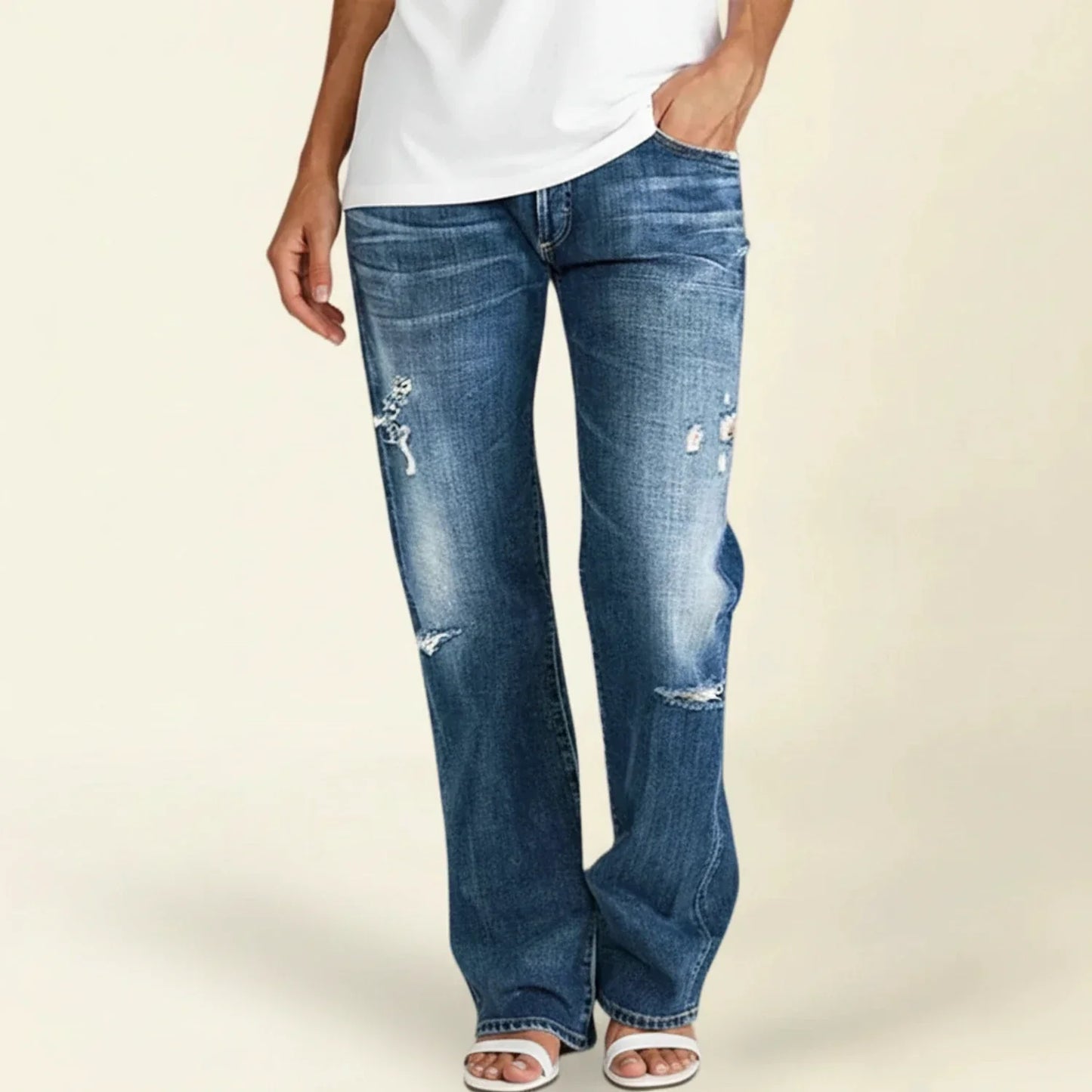 Jasmine | Women's High-Waist Relaxed Summer Jeans