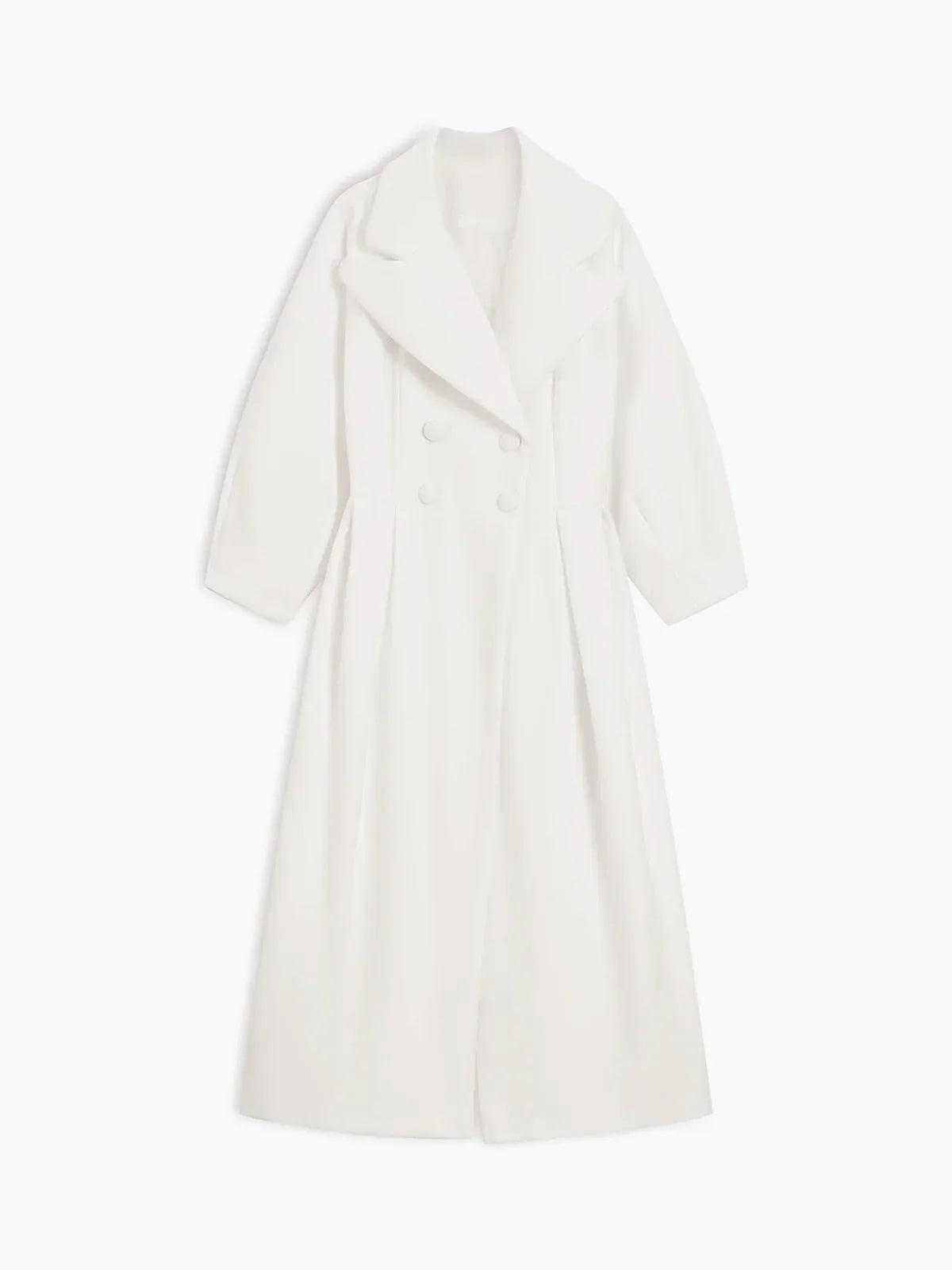 Perrine | Women's Longline Double-Breasted Classic Tailored Coat