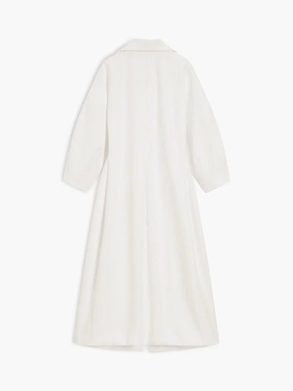 Perrine | Women's Longline Double-Breasted Classic Tailored Coat