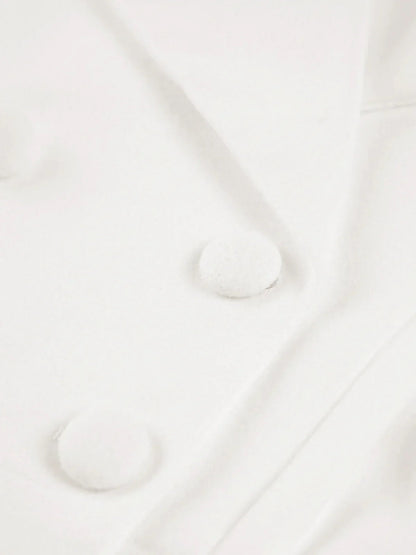 Perrine | Women's Longline Double-Breasted Classic Tailored Coat
