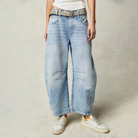 Alcira | Women's Denim Cropped Classic Jeans