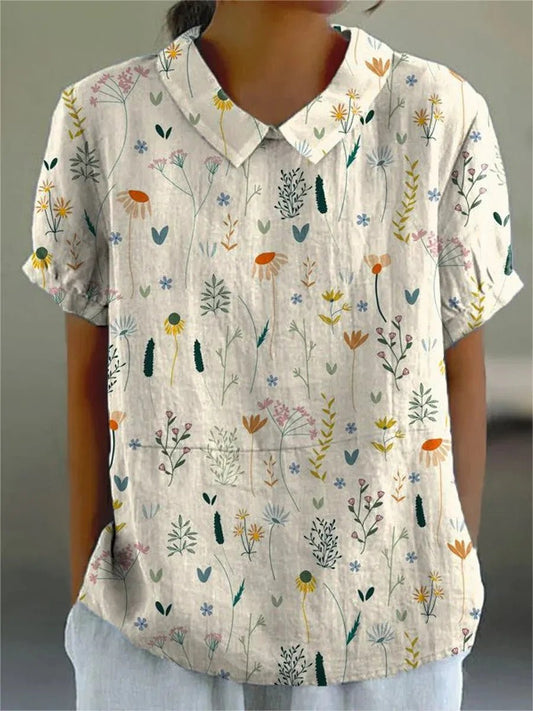 Argisa | Women's Breathable Relaxed Floral Shirt