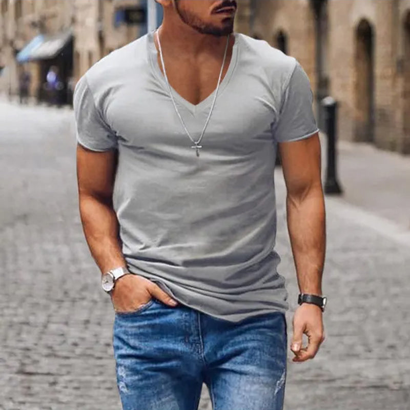 Alexander | Men’s Deep V-Neck Casual T-Shirt