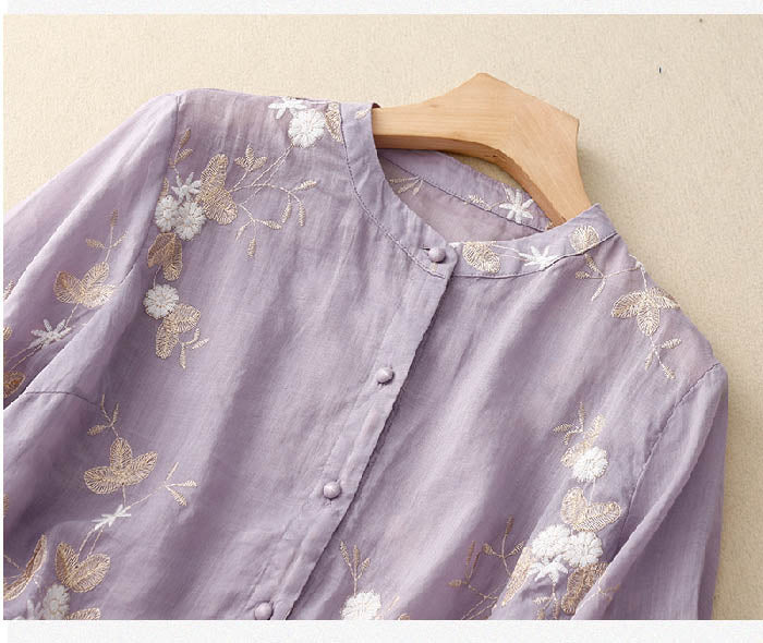 Sandra | Women's Breathable Floral Elegant Blouse