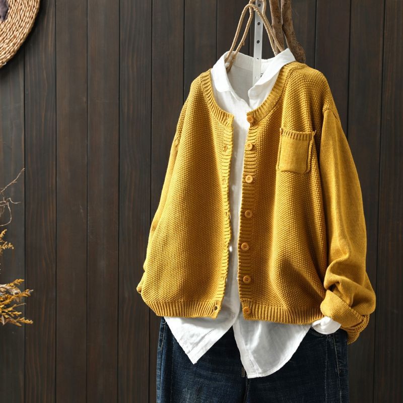 Kerstin | Women's Oversized Knit Cardigan with Buttons