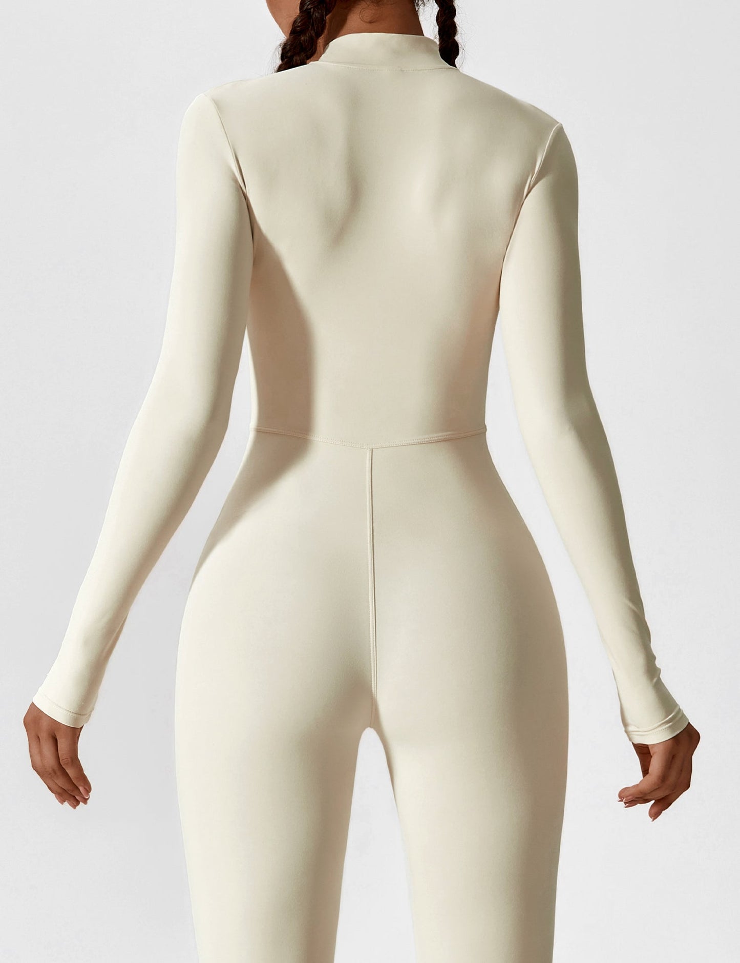 Carolin | Women's Spring Stretch Zip-Up Jumpsuit