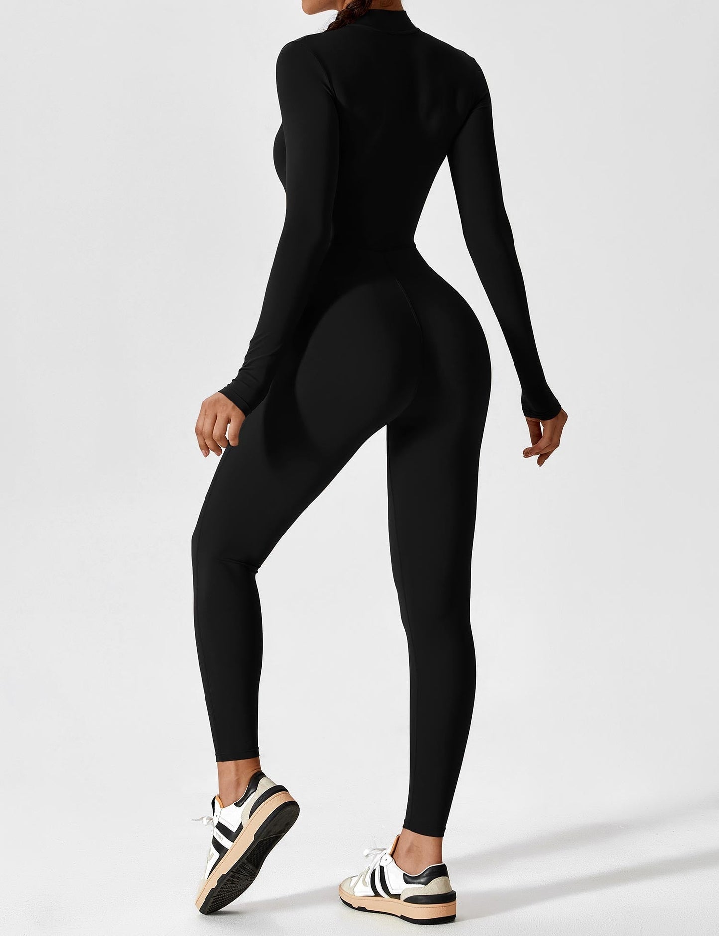 Carolin | Women's Spring Stretch Zip-Up Jumpsuit