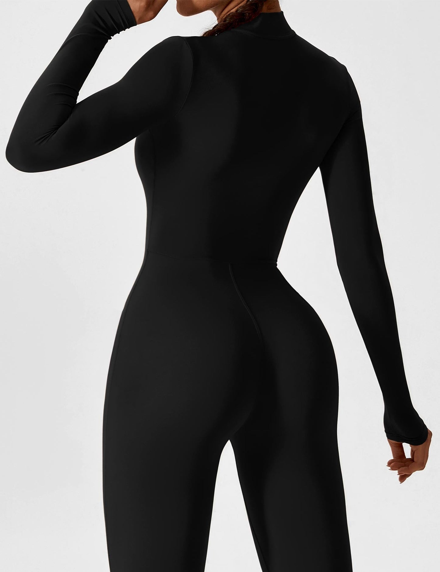 Carolin | Women's Spring Stretch Zip-Up Jumpsuit