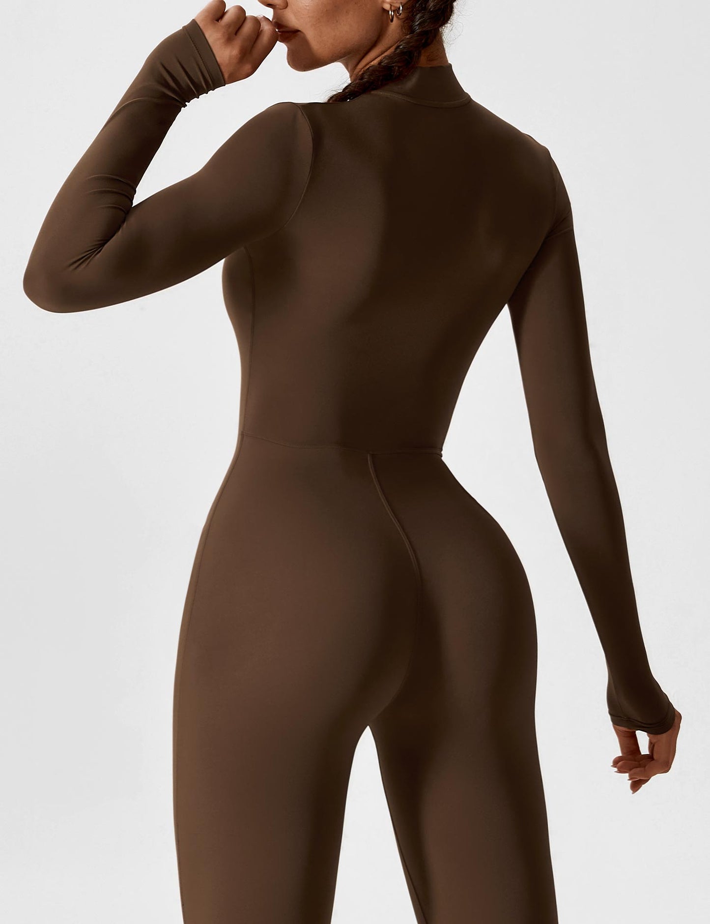 Carolin | Women's Spring Stretch Zip-Up Jumpsuit