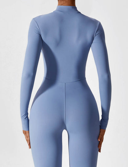 Carolin | Women's Spring Stretch Zip-Up Jumpsuit