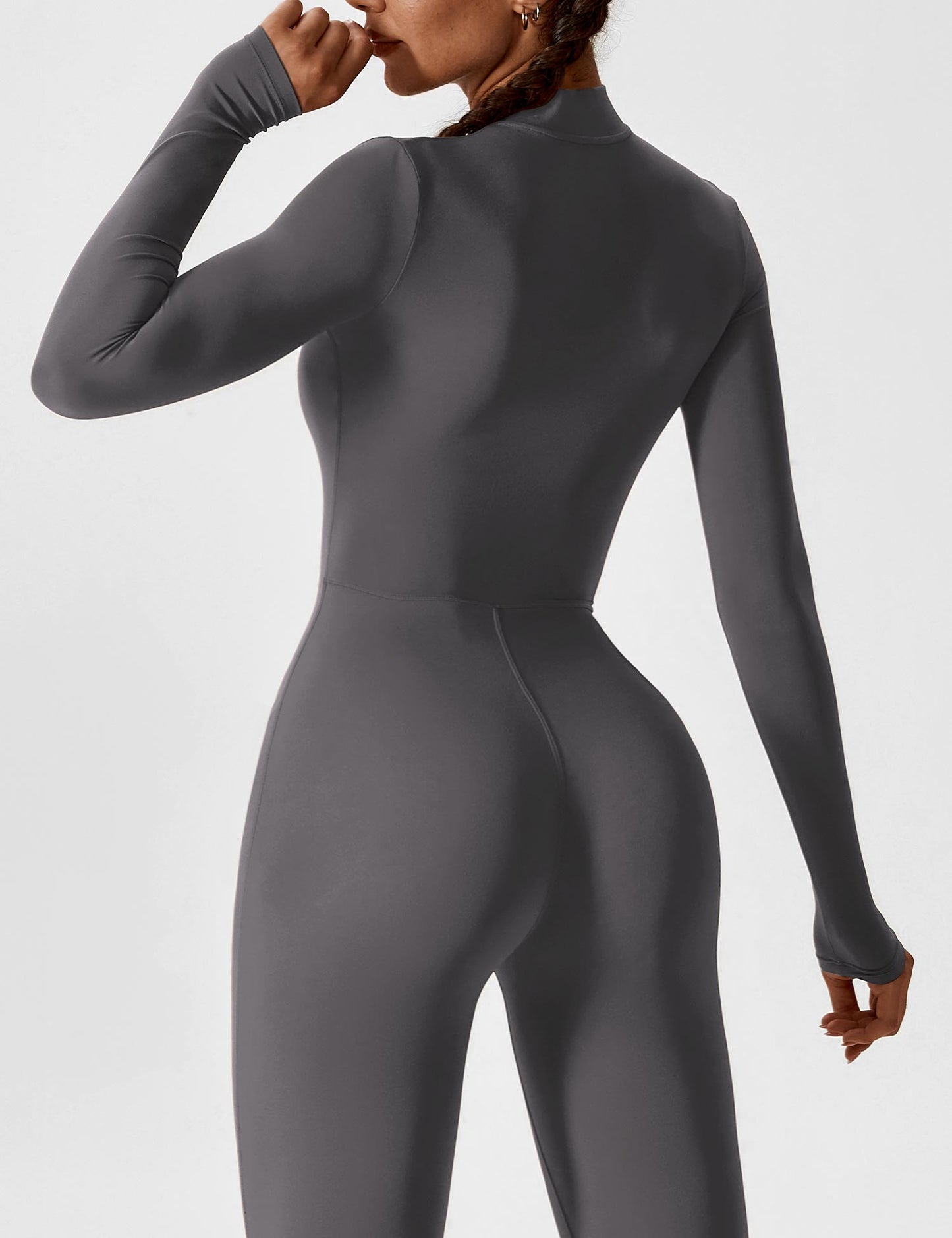Carolin | Women's Spring Stretch Zip-Up Jumpsuit