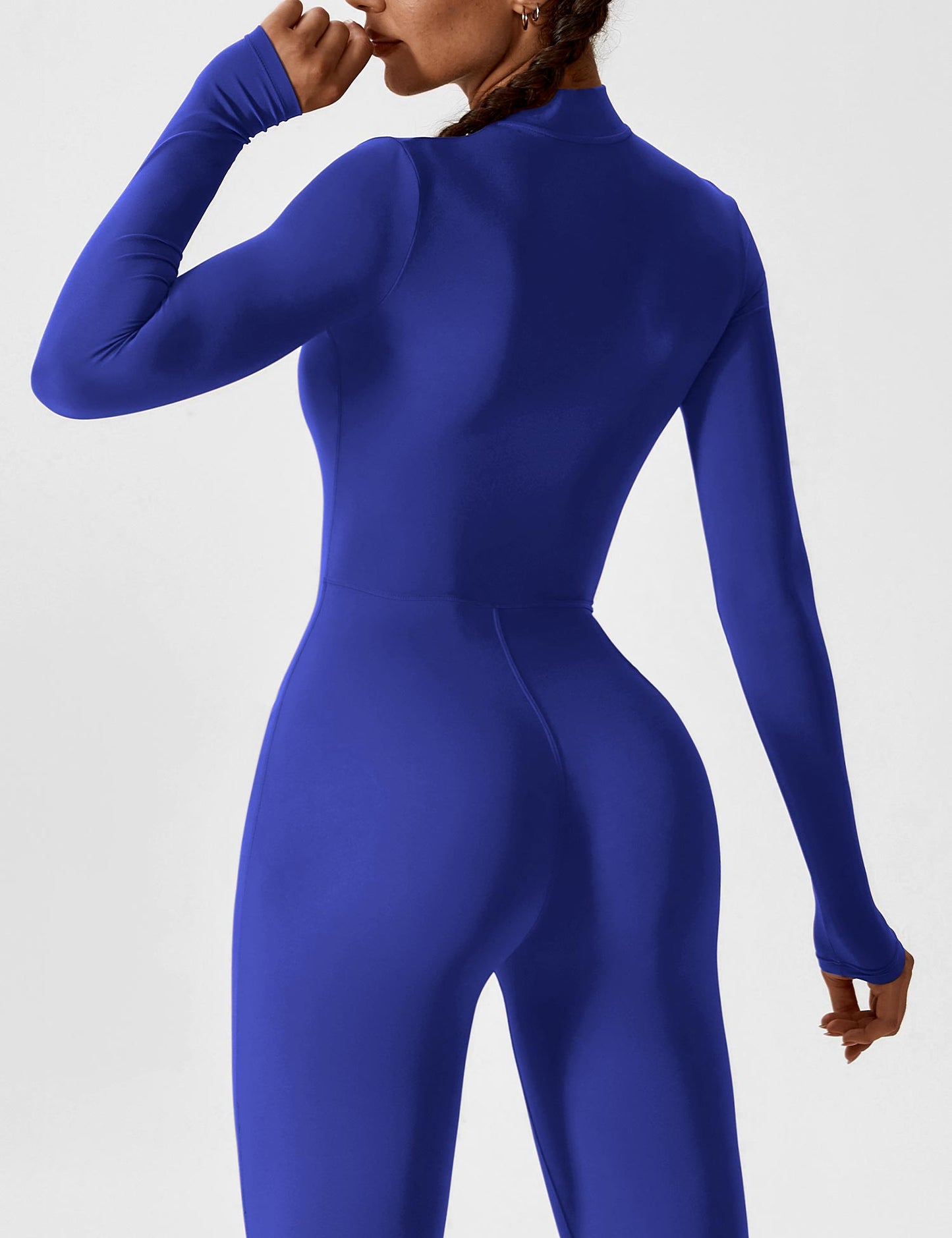 Carolin | Women's Spring Stretch Zip-Up Jumpsuit