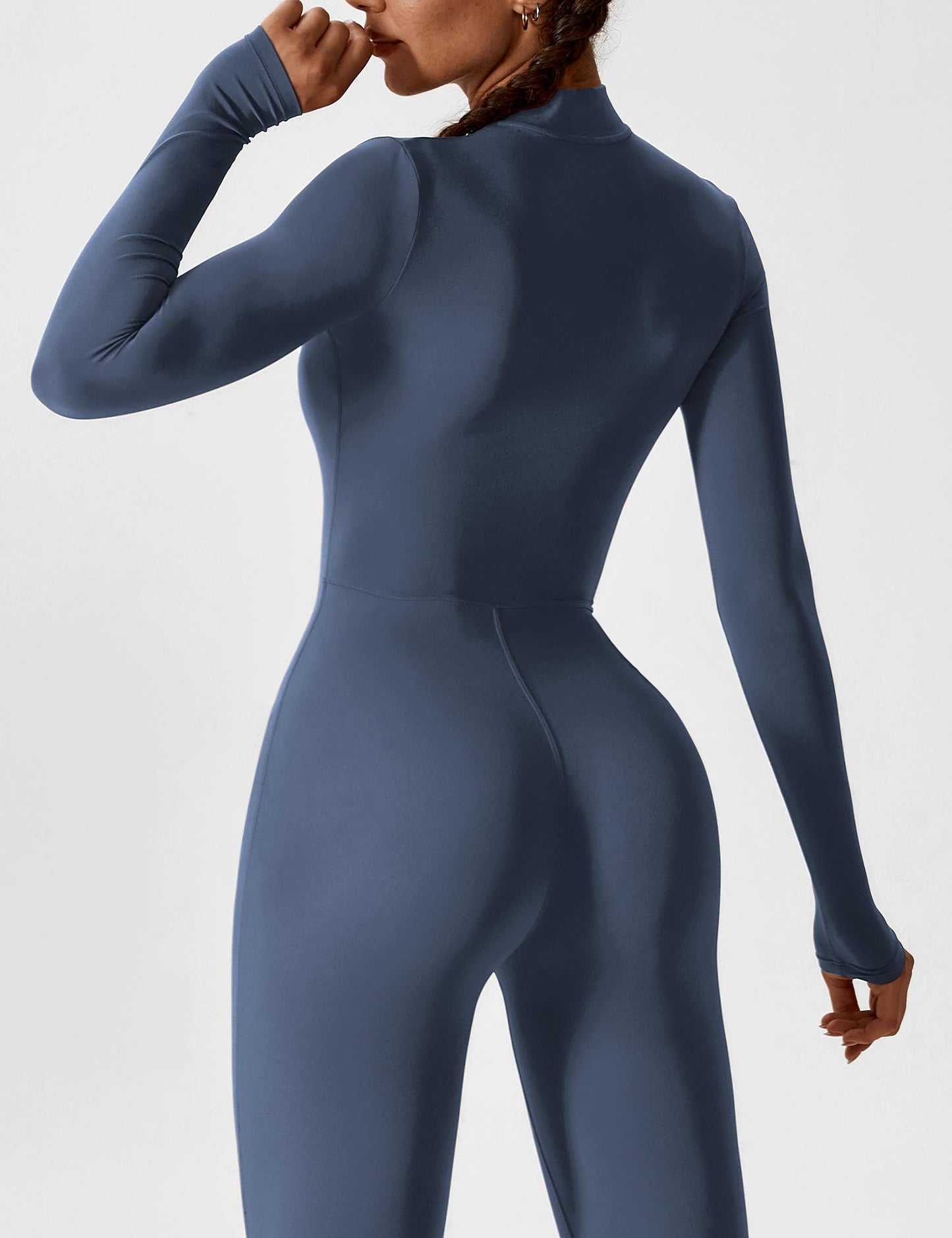 Carolin | Women's Spring Stretch Zip-Up Jumpsuit