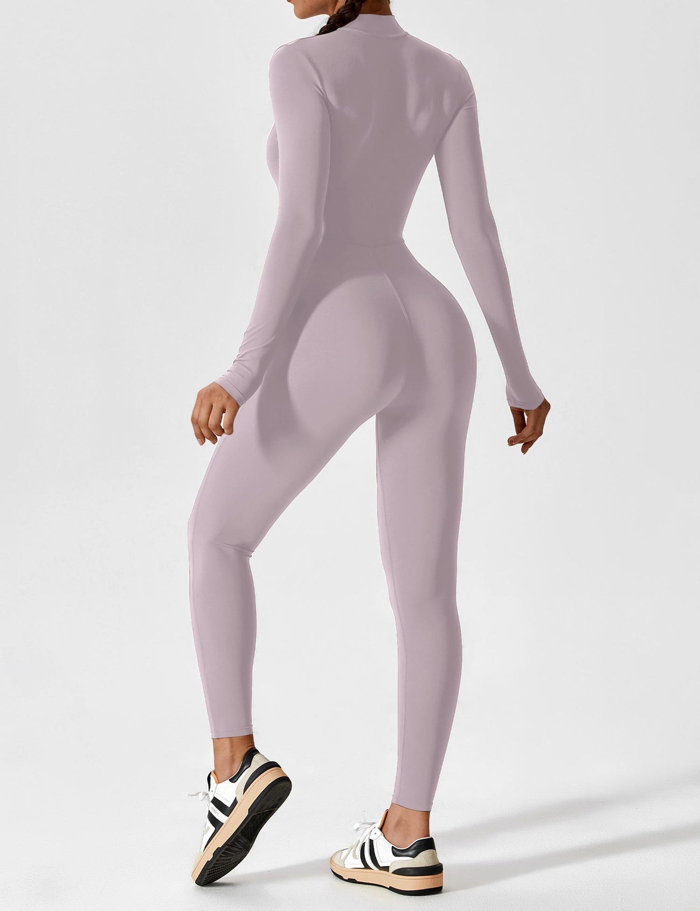 Carolin | Women's Spring Stretch Zip-Up Jumpsuit