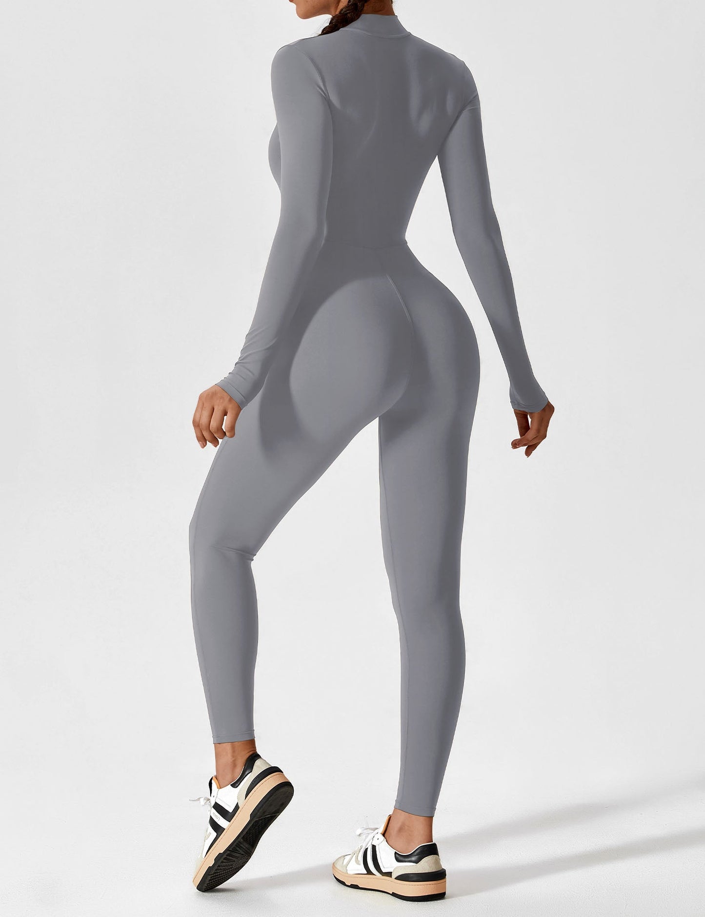 Carolin | Women's Spring Stretch Zip-Up Jumpsuit