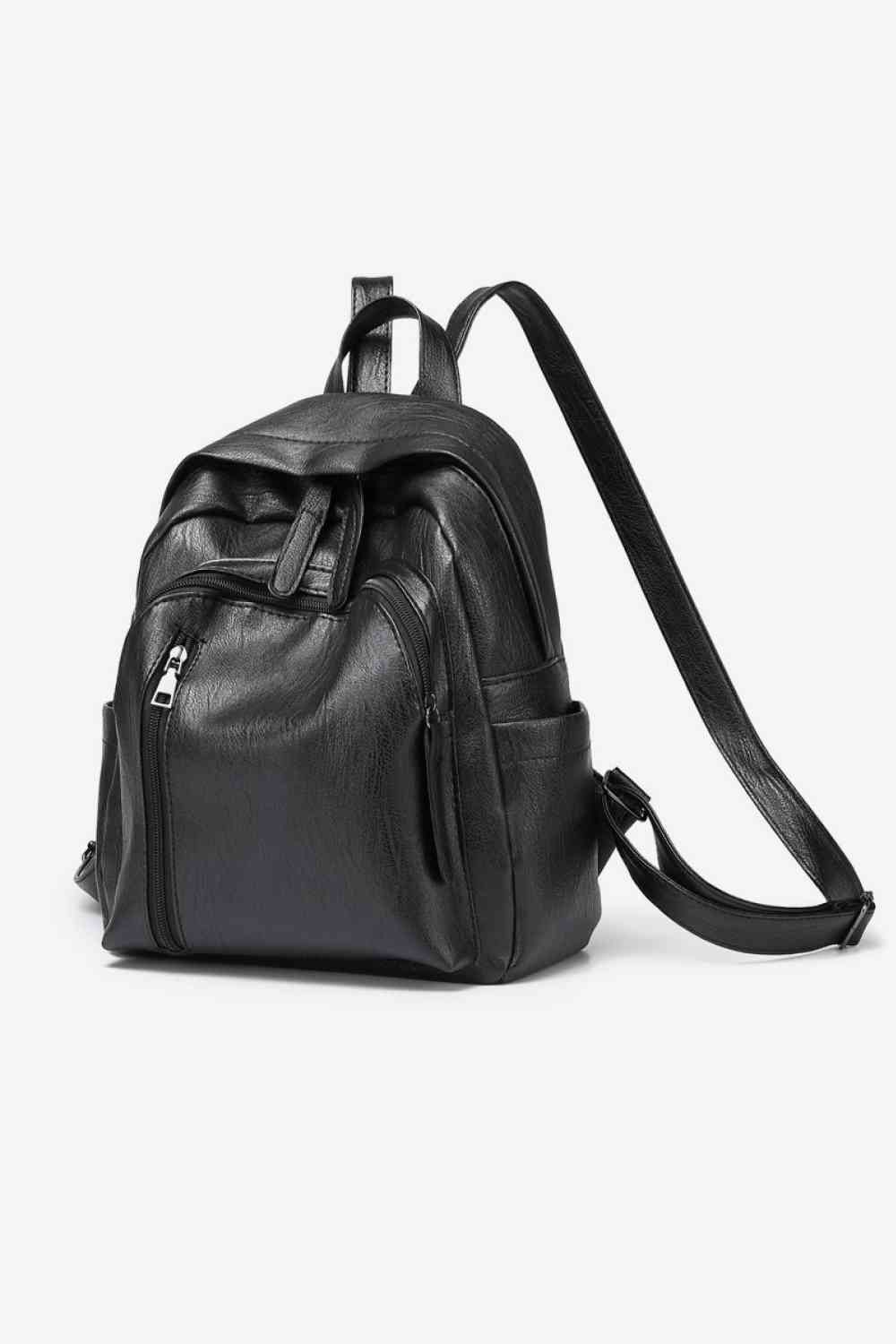 Adored PU Leather Backpack Backpacks Trendsi Black One Size 